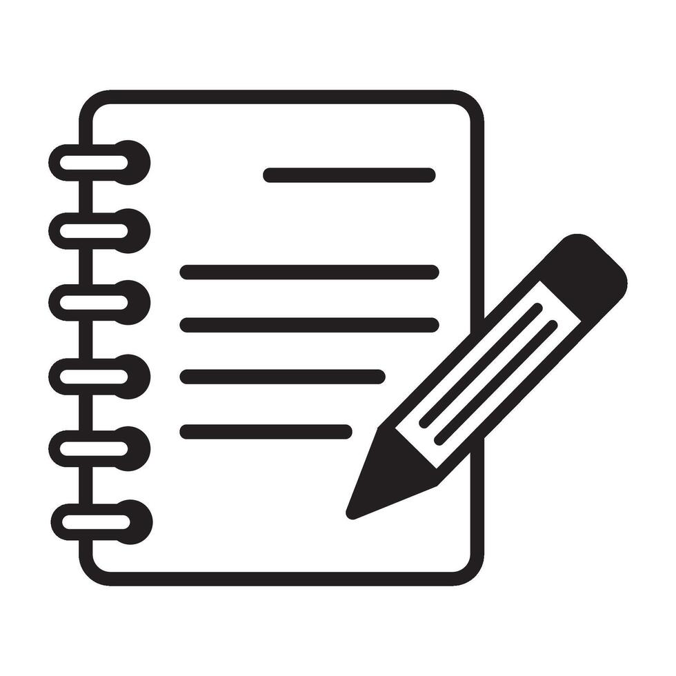 notes icon logo vector design template