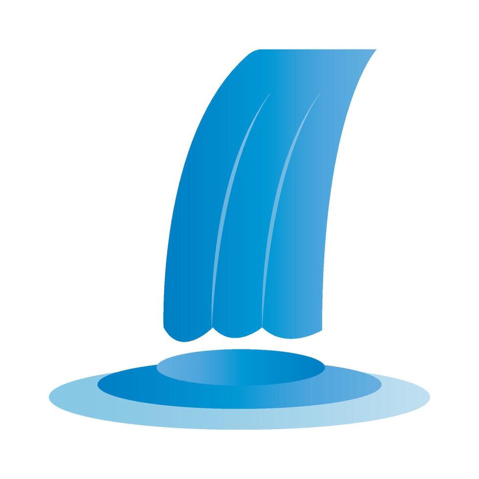 waterfall icon logo vector design template