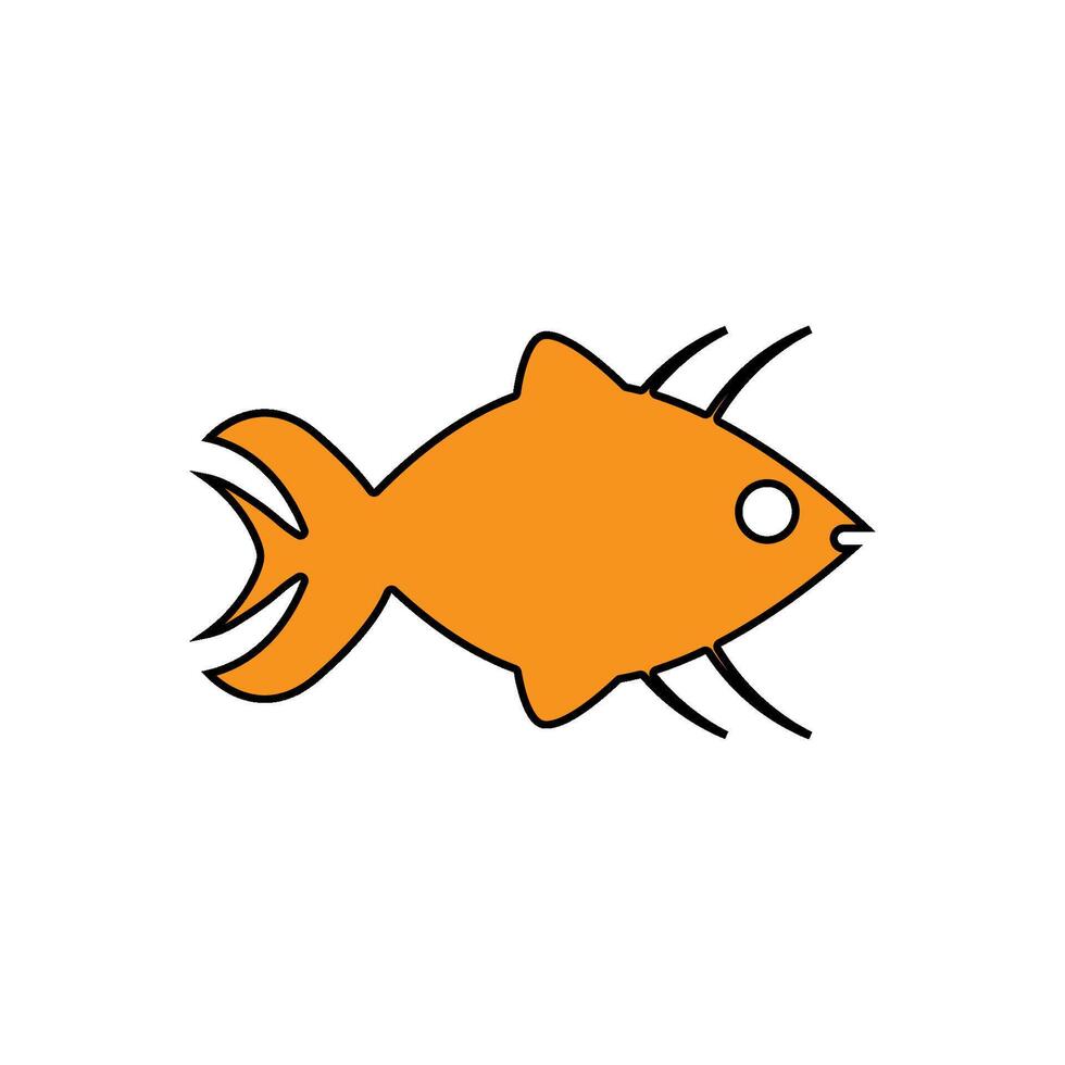 fish icon vector design template