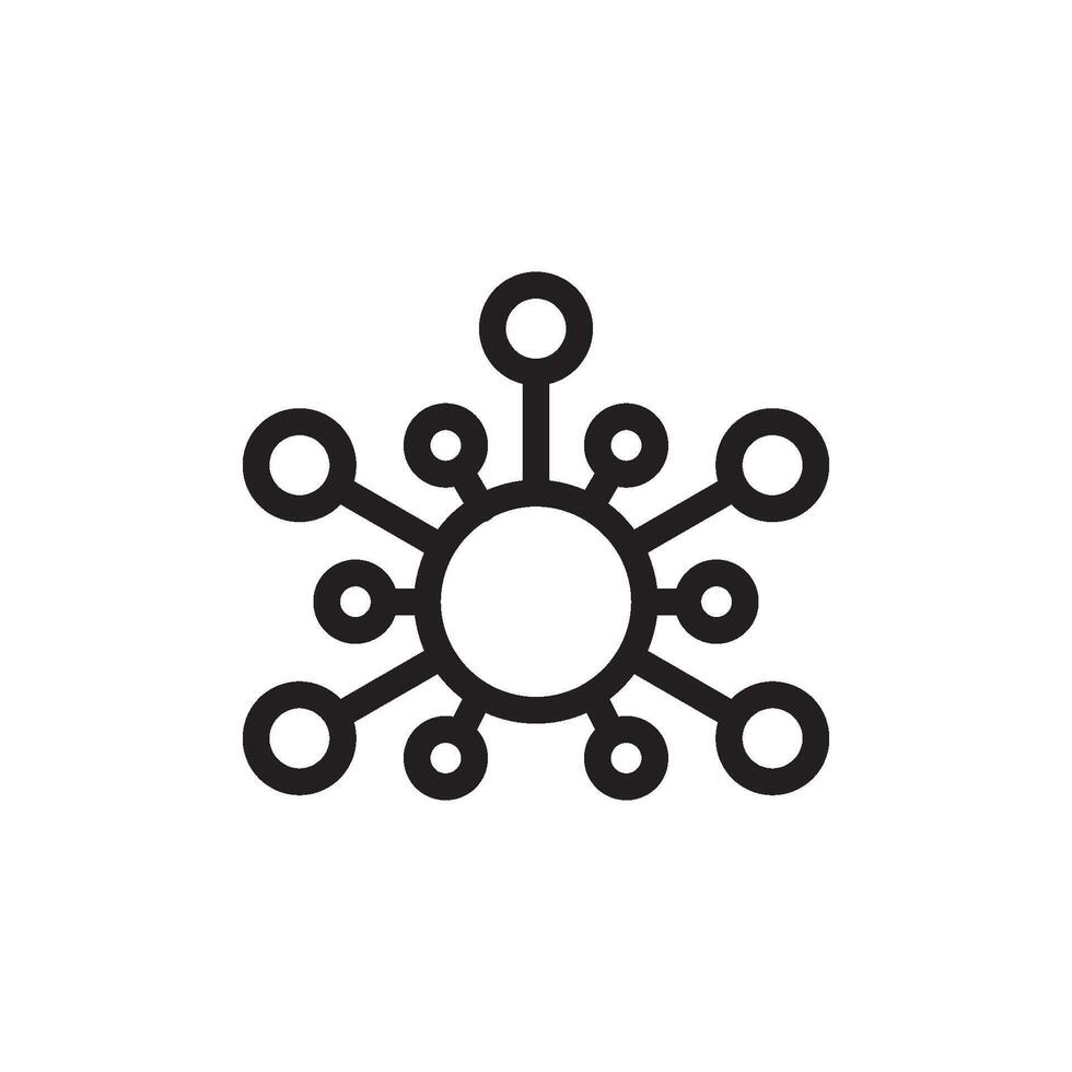 molecule icon vector design template