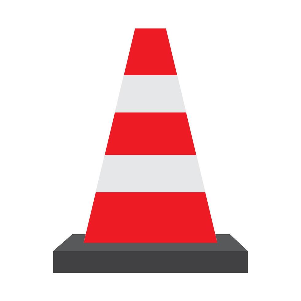 traffic cone icon logo vector design template