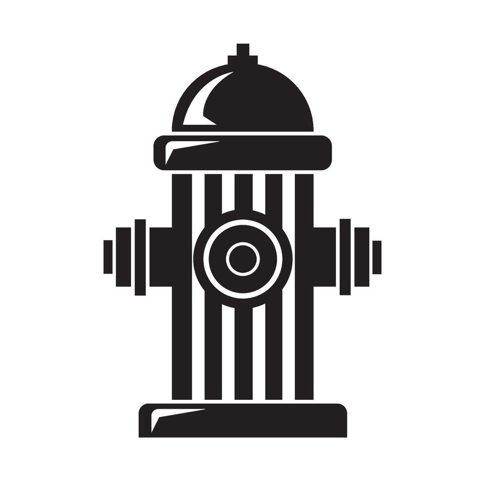 fire hydrant icon logo vector design template