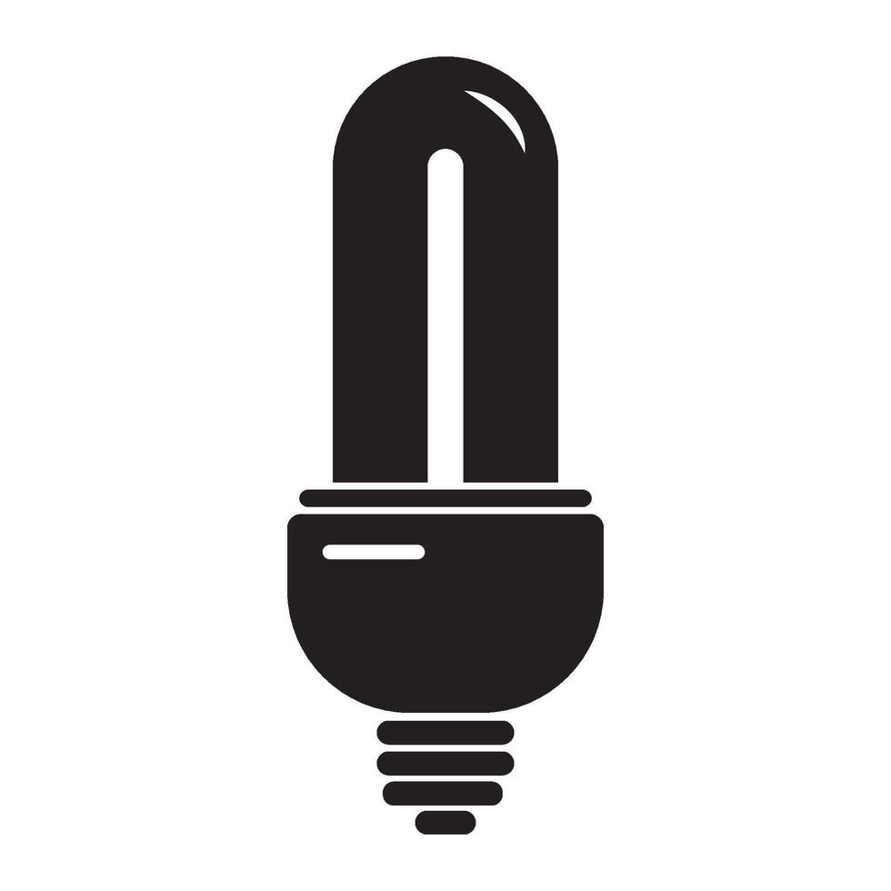 fluorescent bulbs icon logo vector design template