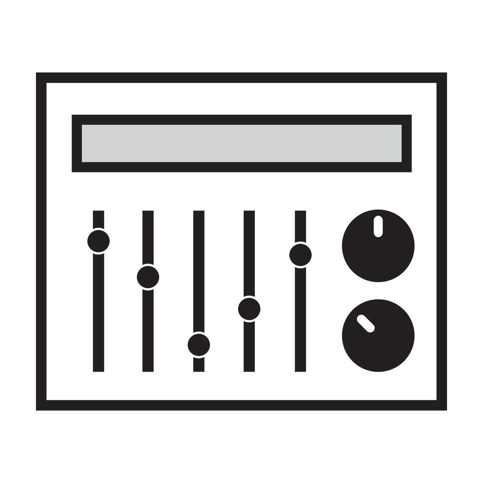 sound equalizer icon logo vector design template