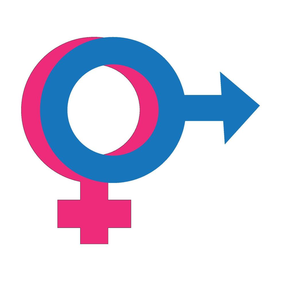 gender logo icon vector design template