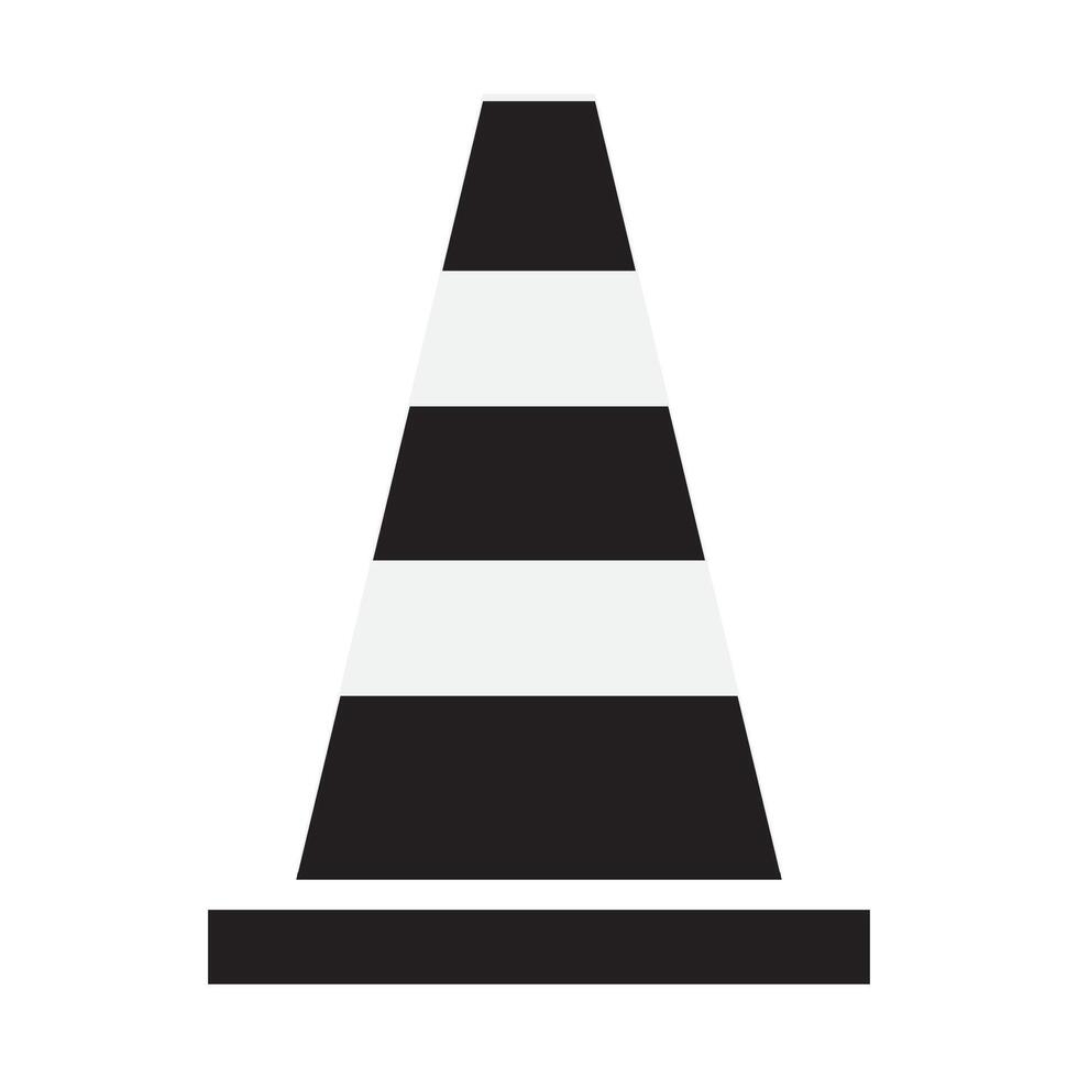 traffic cone icon logo vector design template