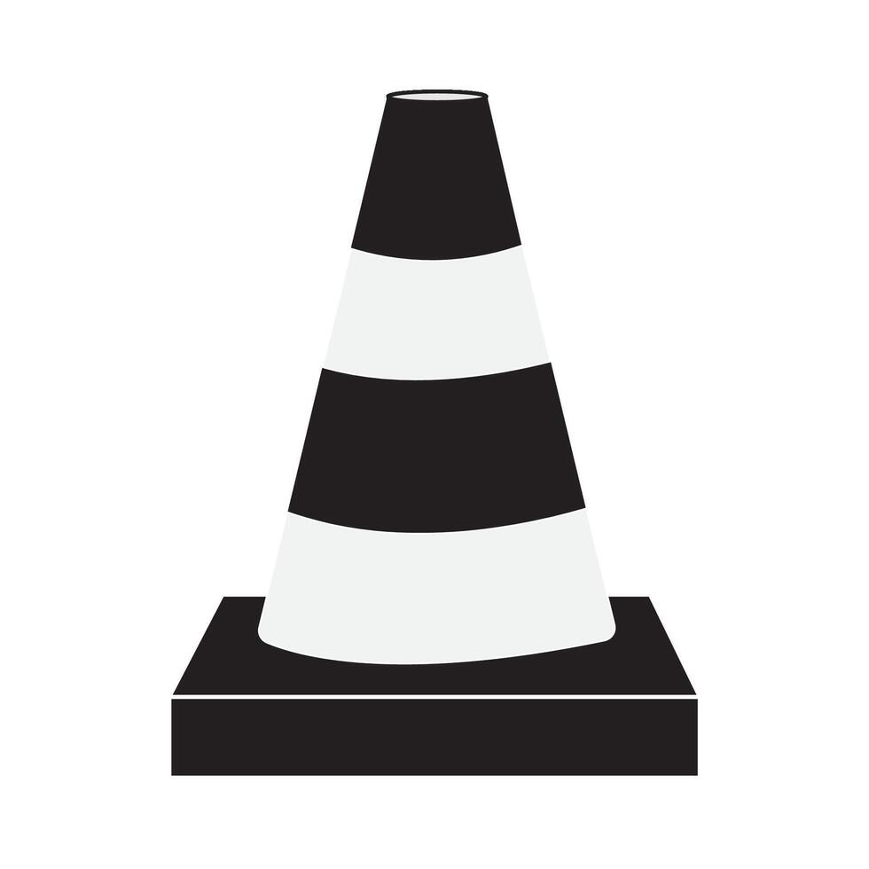traffic cone icon logo vector design template