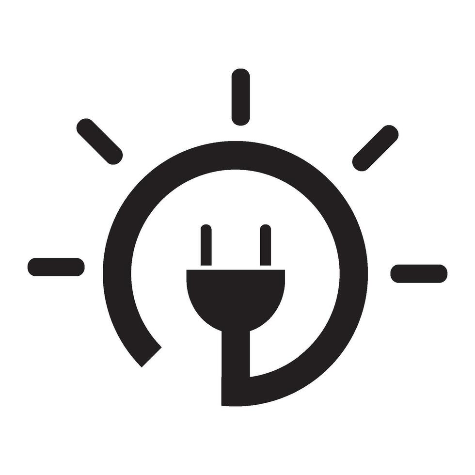 plug icon logo vector design template