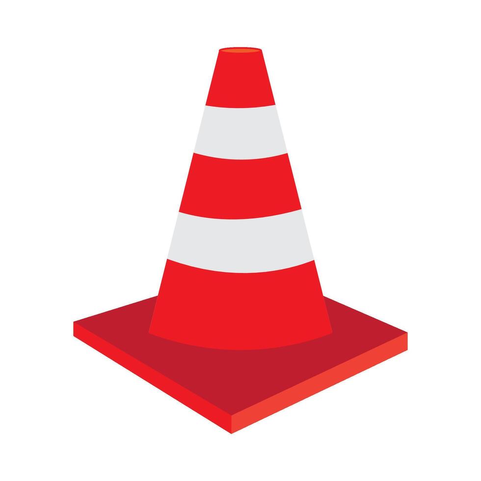 traffic cone icon logo vector design template
