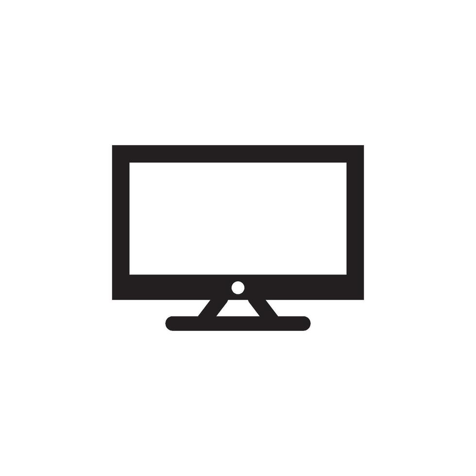 screen flat led monitor icon vector design templates