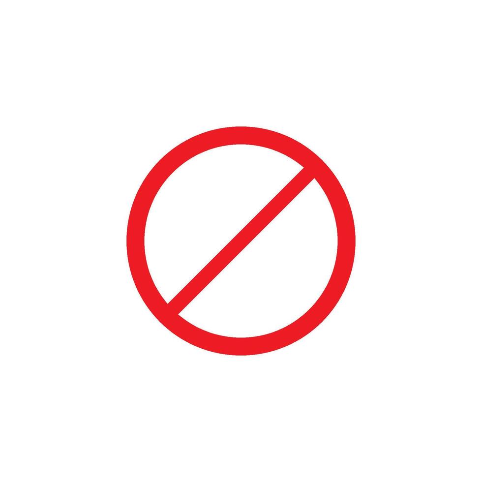 prohibición icono vector diseño modelo