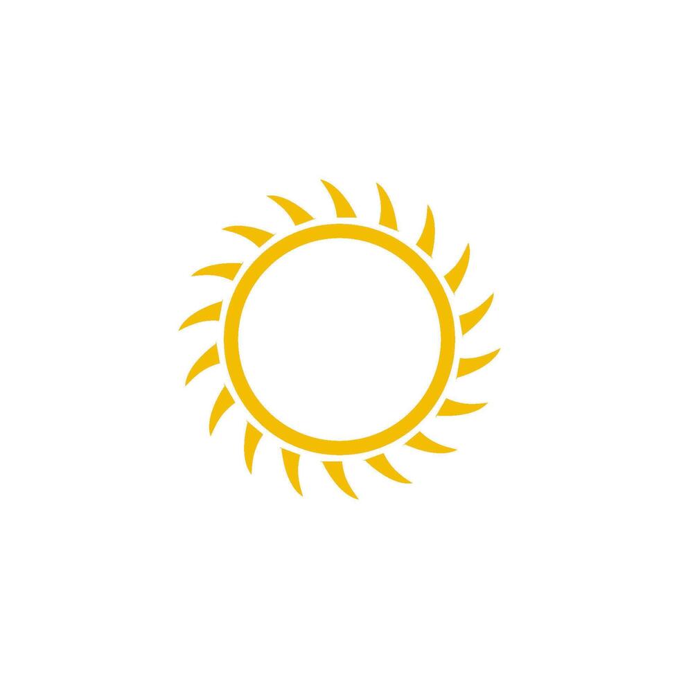 sun icon vector design template