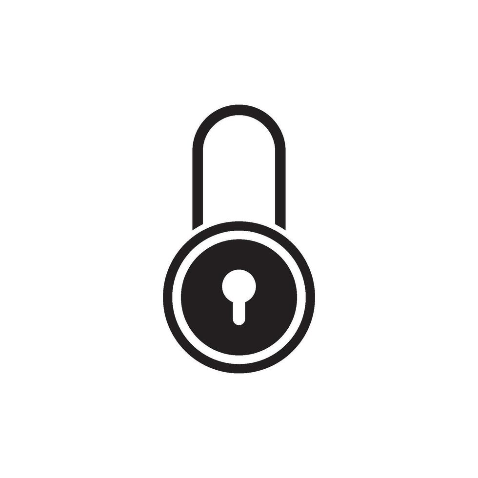 lock icon vector design template