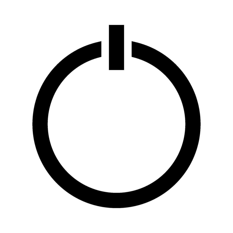 electricity power and button icon vector design template