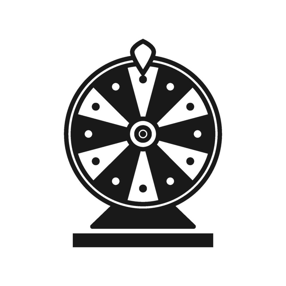 fortune spinning wheel icon vector design template