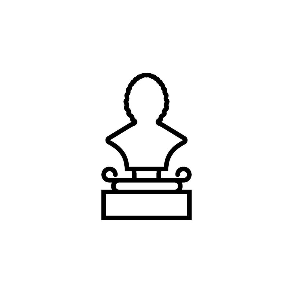 statue icon vector design templates