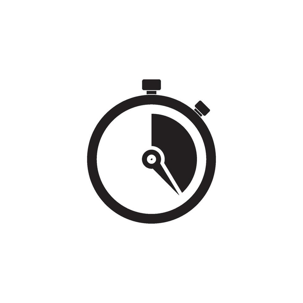 reloj detener icono vector diseño modelo