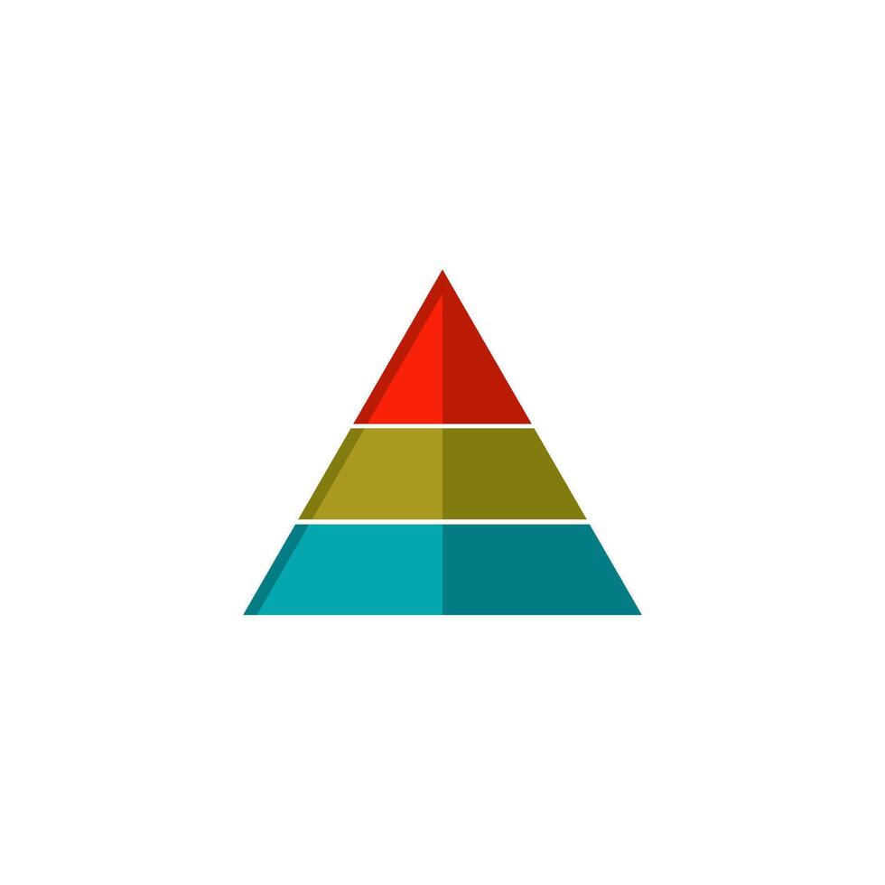 pyramid icon vector design template