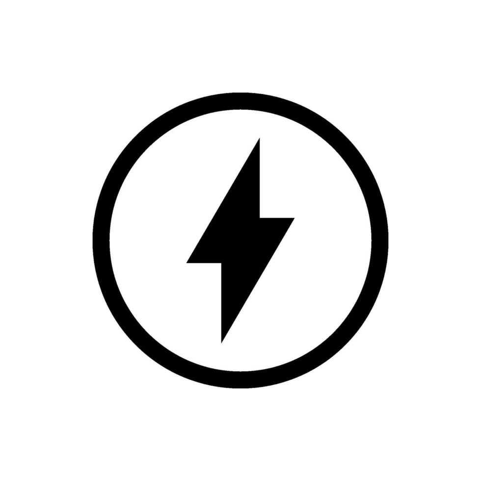 electricity power and button icon vector design template