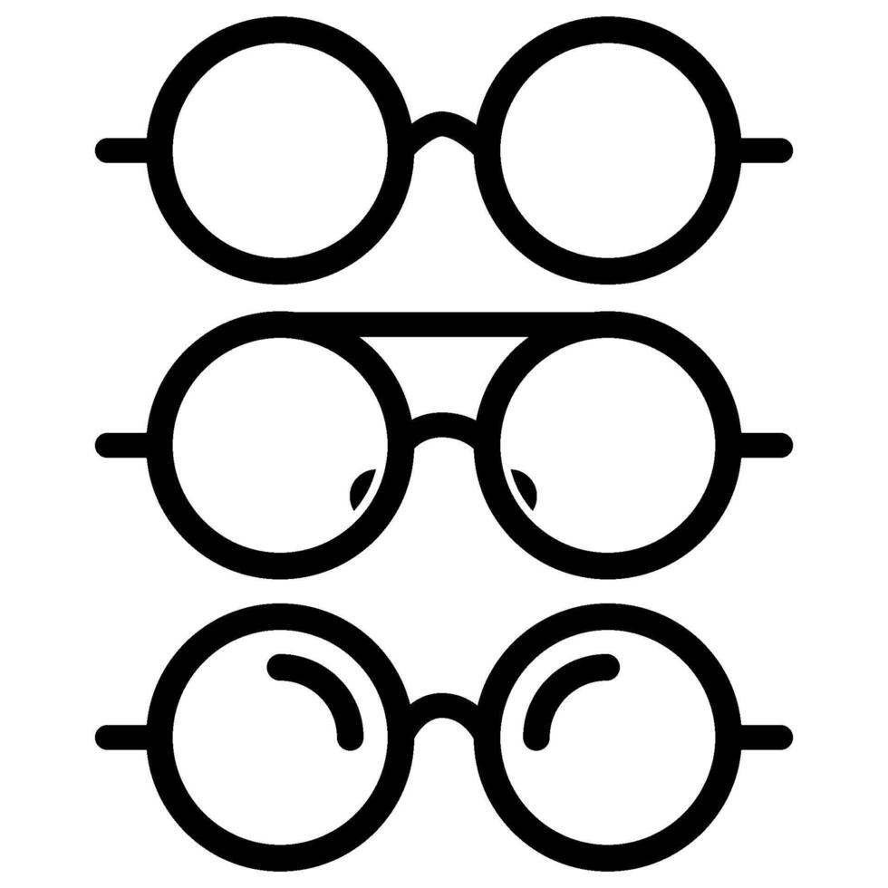 plantilla de diseño de vector de icono de gafas