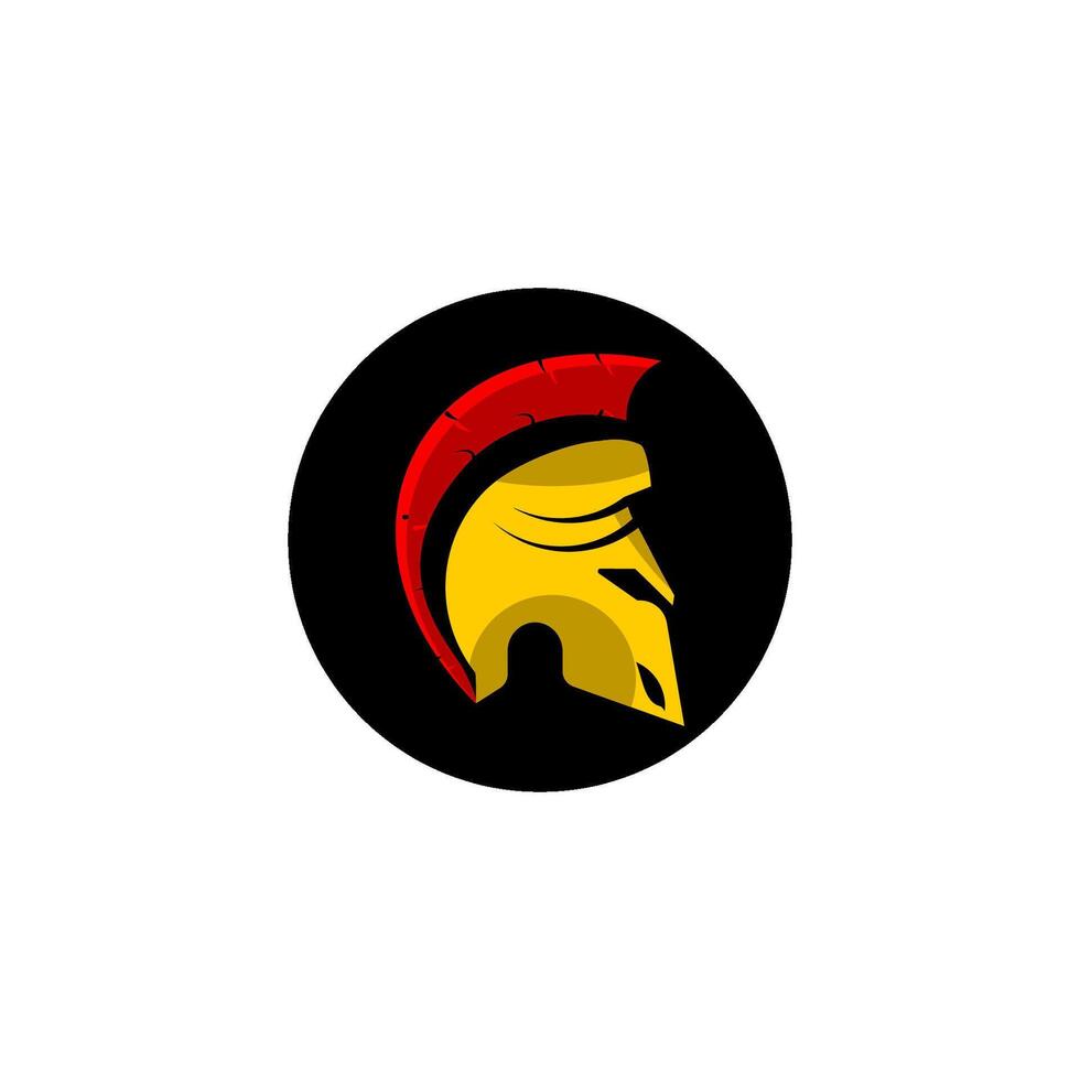 Spartan Warrior Helmet Icon vector design templates