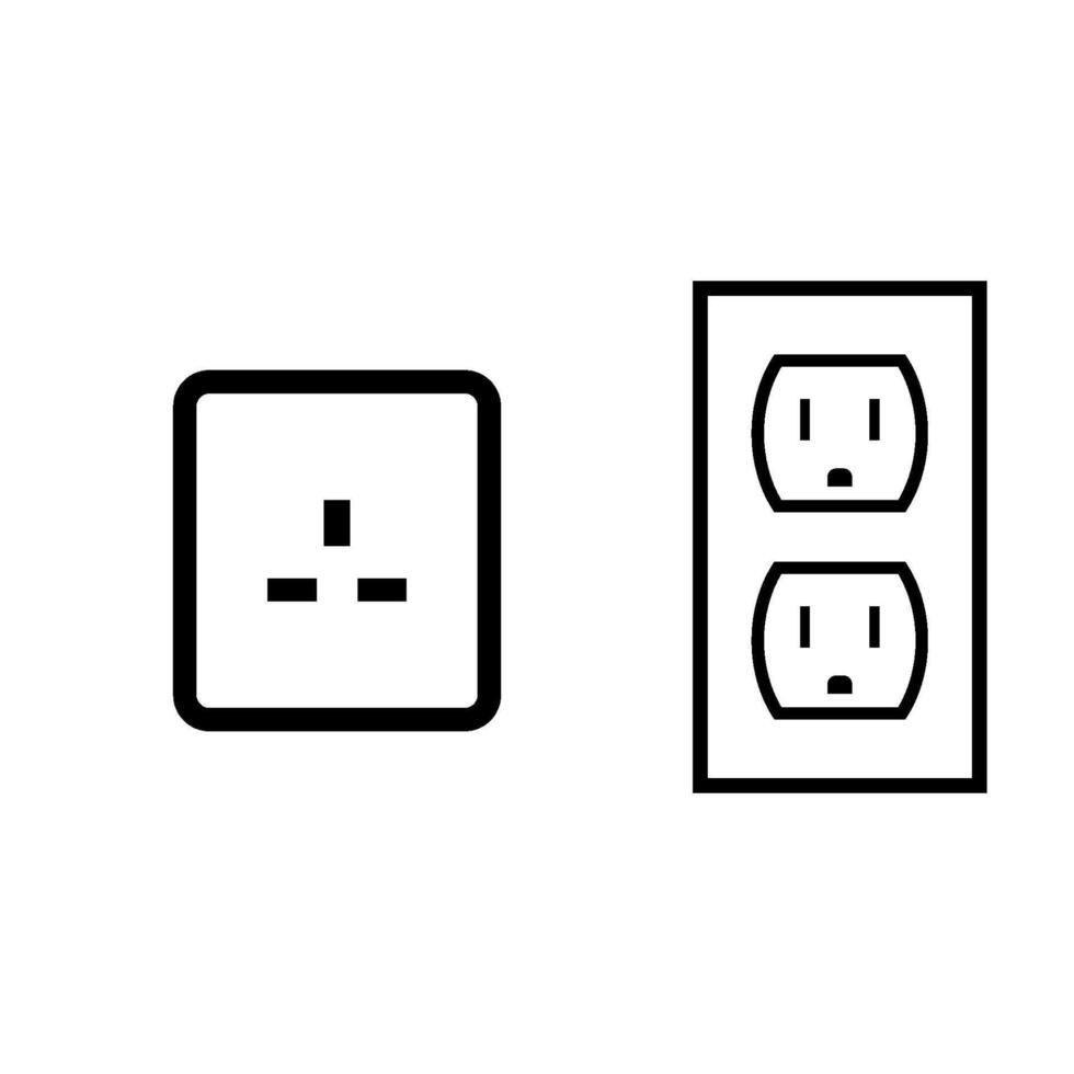 electric socket icon vector design template