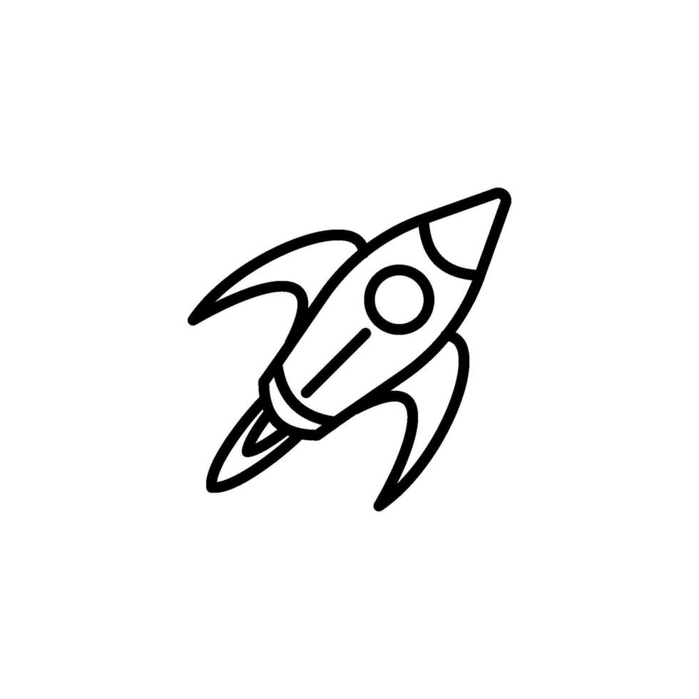 rocket icon design vector template