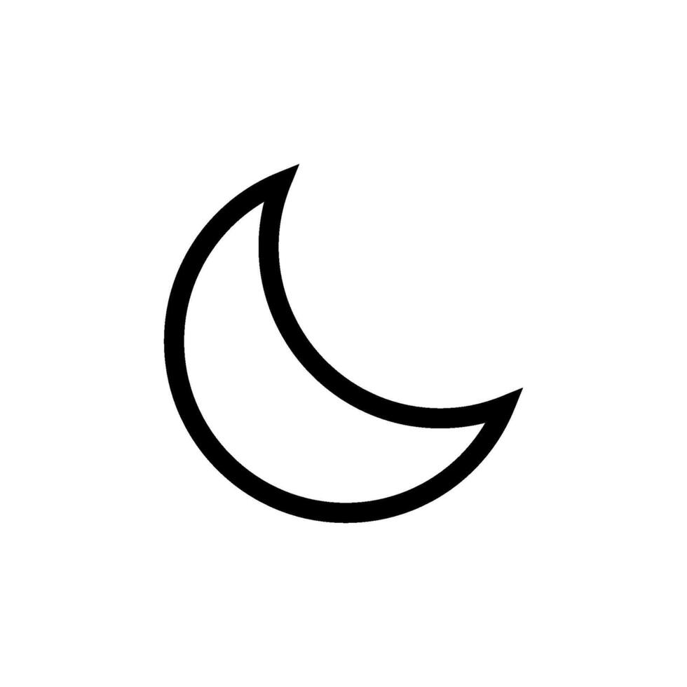 moon icon vector design template