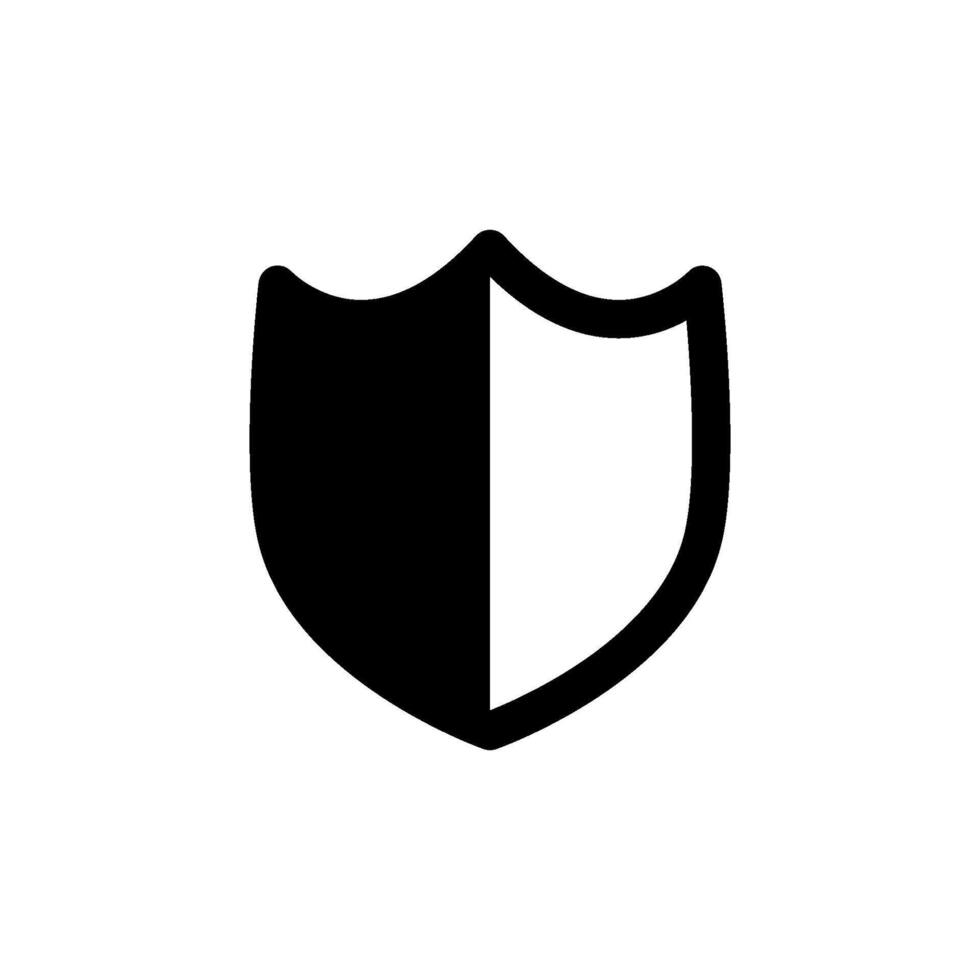 protection shield Icon Vector Design Template