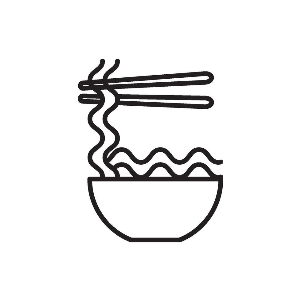 noodles icon design vector templates