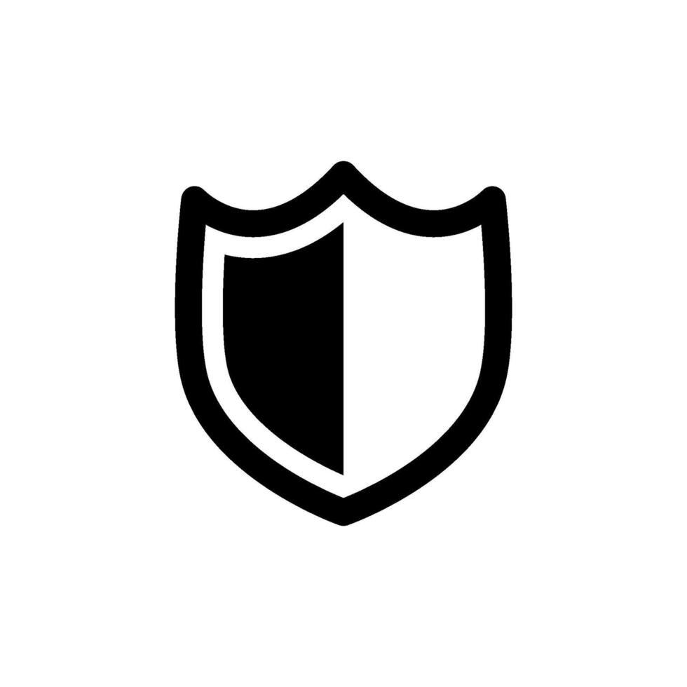 protection shield Icon Vector Design Template