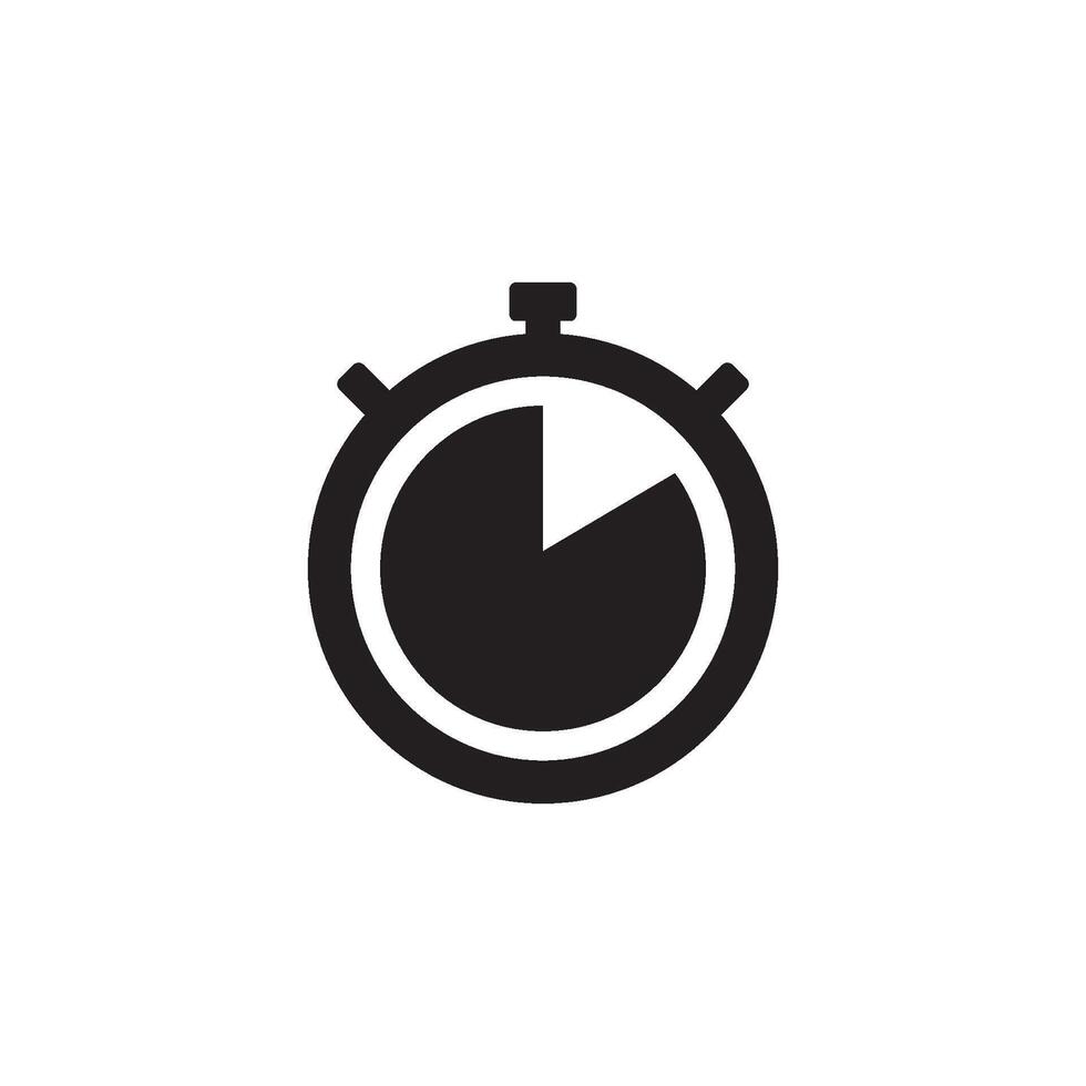reloj detener icono vector diseño modelo