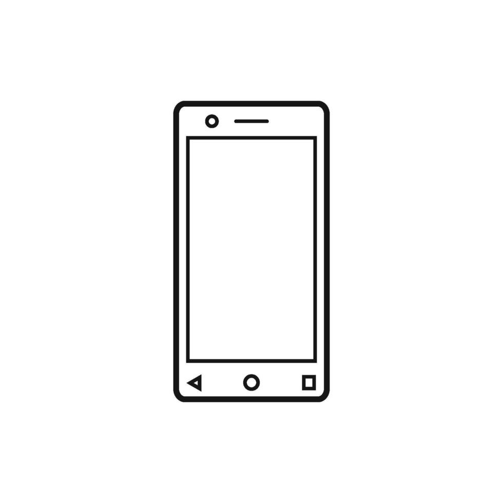 telephone or mobile phone smartphone icon vector design template