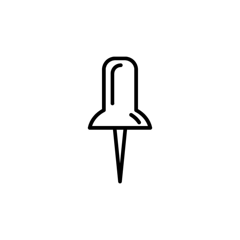 Push pin icon vector design template