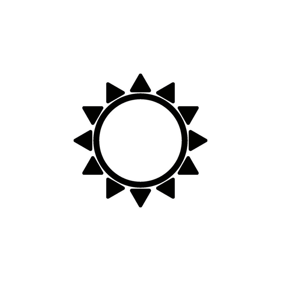 sun icon vector design template