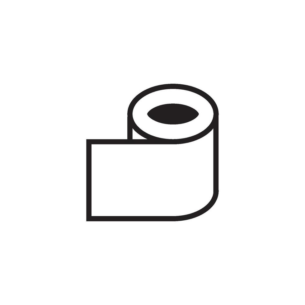 toilet tissue icon vector design templates