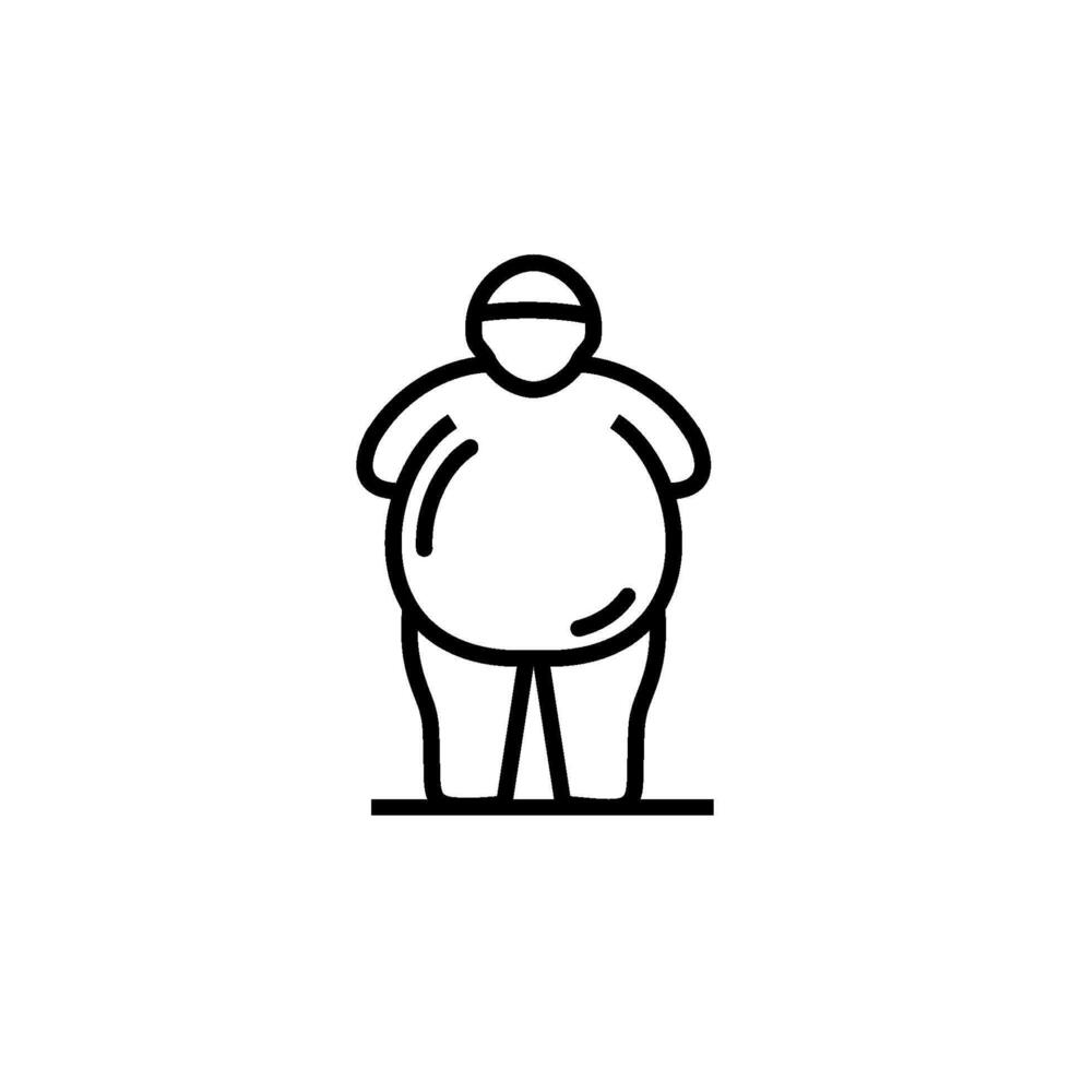 obesity icon vector design templates