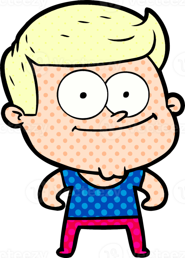 cartoon happy man png