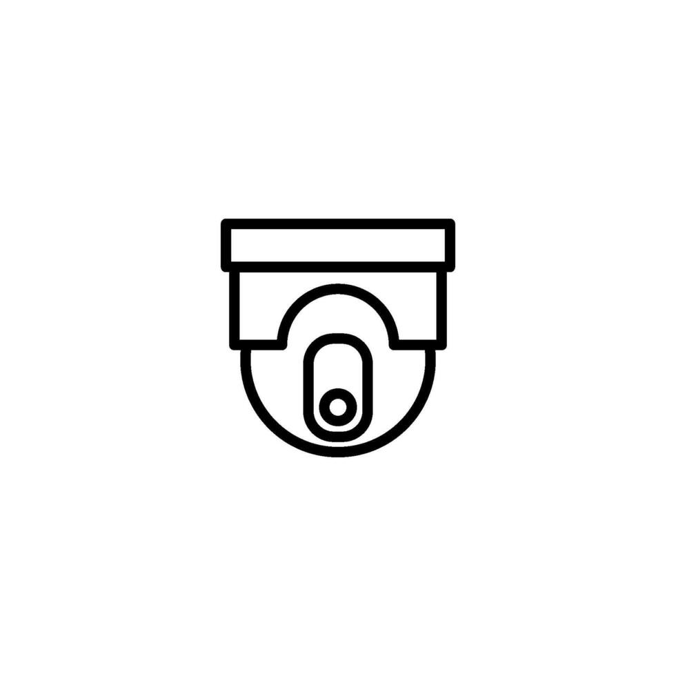 Dome CCTV Security Camera Icon vector design templates