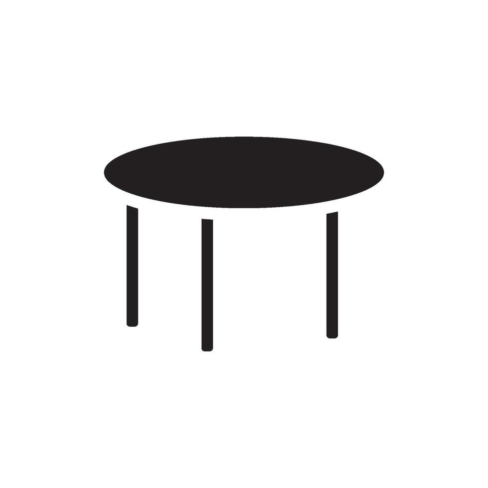 mueble mesa icono vector diseño modelo