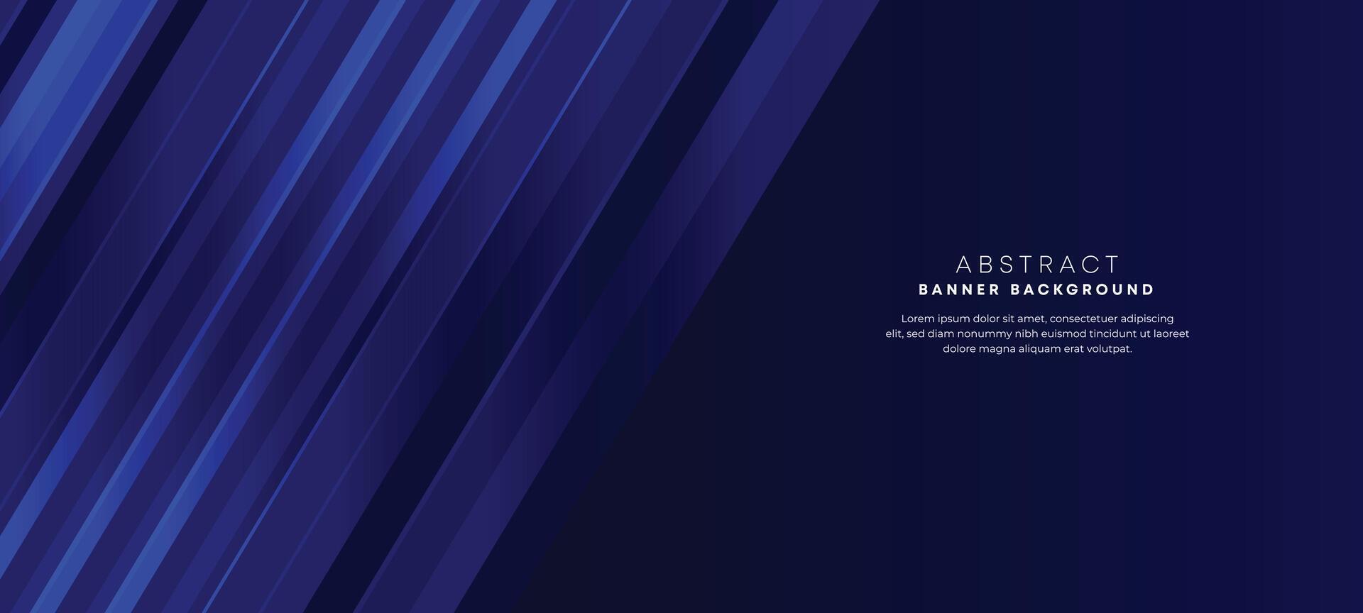 Abstract dark blue gradient overlay background with modern geometric square shape graphic element. Navy blue stripes diagonal paper cut banner suit for brochure, poster, website, header, corporate vector