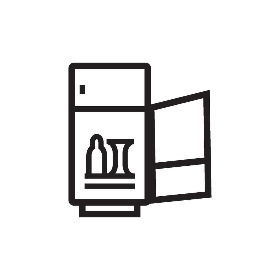 refrigerator icon vector design template