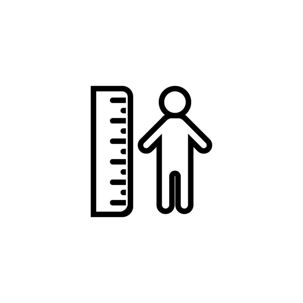 height icon vector design templates simple