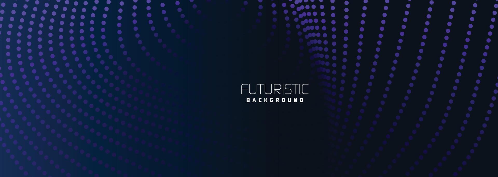 background in futuristic data technology. Halftone waves with dots. flowing dots on a dark blue backdrop. Particles of digital waves in abstraction. Background for an abstract halftone illustration vector