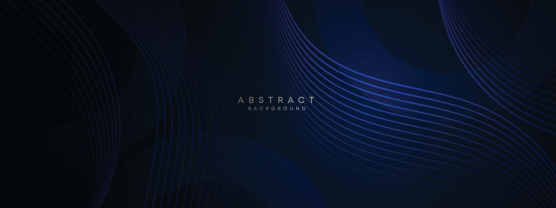 Abstract gradient dark navy blue web banner. dark blue light business banner design background. diagonal geometric pattern circle, and square shape for poster, cover, presentation, flyer, or header vector