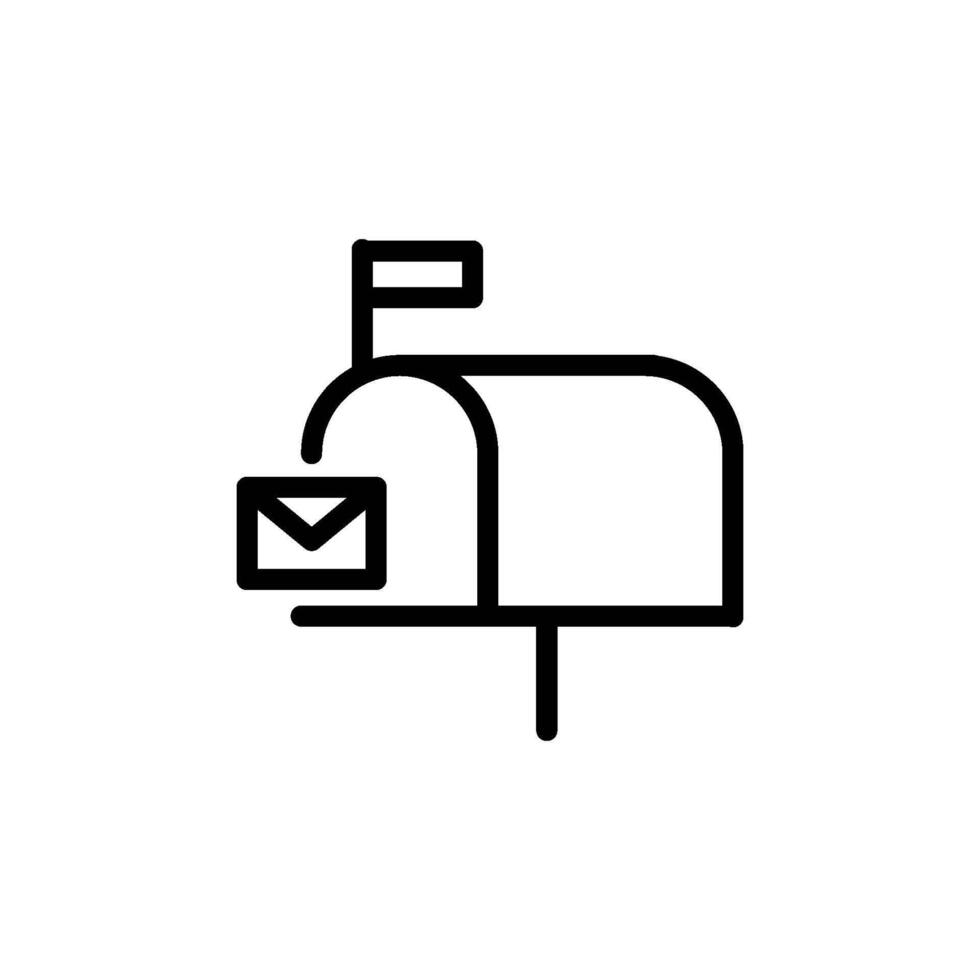 letter and mail box icon vector design templates