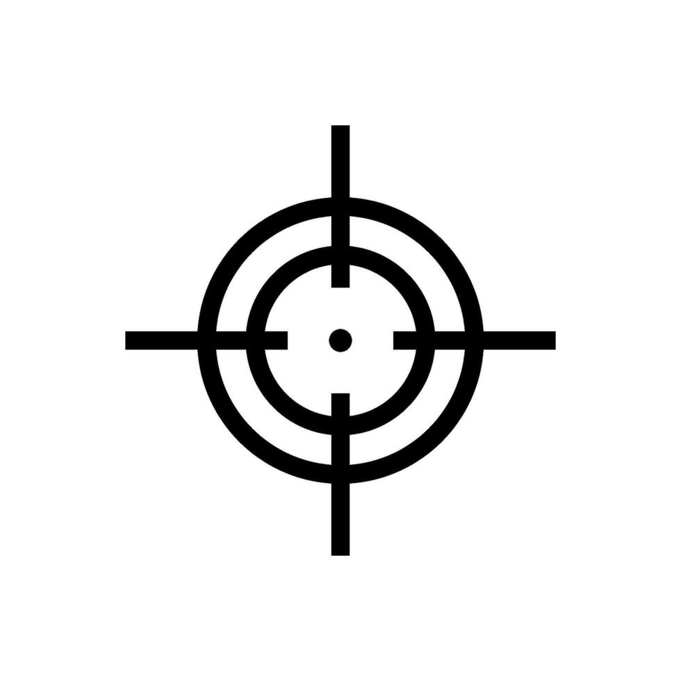 objetivo icono vector diseño modelo