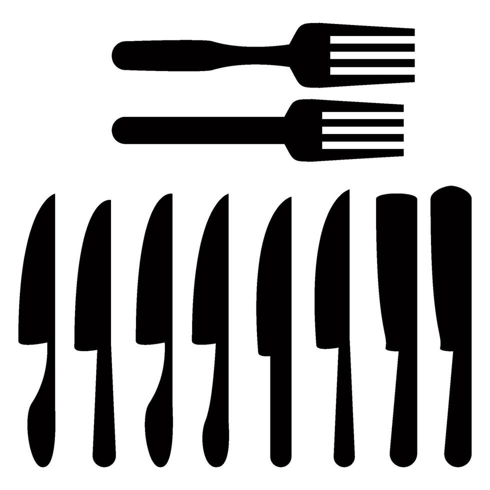 spoon and fork icon vector design template