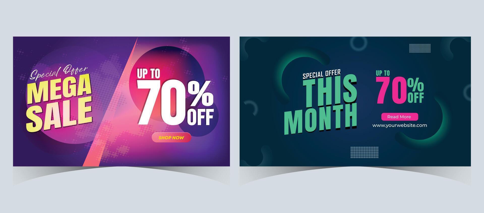 Set of super sale web banner template design. flash big sale discount banner template promotion posts. web banner for mega sale promotion discount sale banner. end of season special offer banner vector