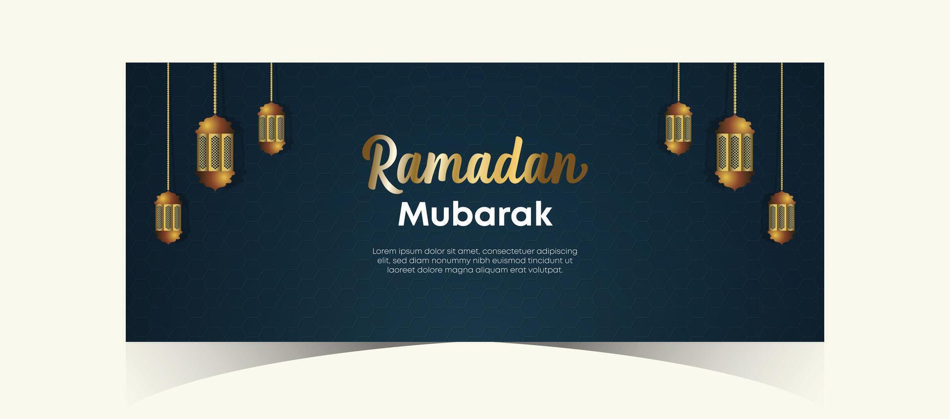 Ramadán kareem web antecedentes súper rebaja bandera con podio para monitor de producto. Ramadán mega grande rebaja promoción póster y social medios de comunicación correo. islámico especial oferta promoción bandera diseño modelo vector